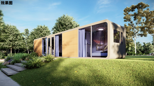 Casa Contenedor de 40 pies, Diseño Mediterráneo Rectangular Personalizable, Tipo Apple Cabin, Transpirable, con Certificación CE, para Oficina o Vivienda - Product Image 2