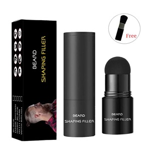 Bâton de remplissage de crayon de barbe imperméable avec brosse à poudre pour hommes <span class=keywords><strong>moustache</strong></span> cheveux délié longue teinture aspect naturel style - Product Image 1