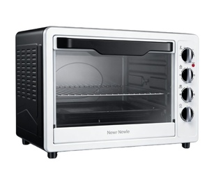 Four grille-pain Newle 28L 1600W, 250 ℃ Minuteur de 60 minutes avec sonnette, 4 éléments chauffants, plaque de cuisson et grille incluses, 220-240V - Product Image 1