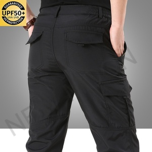 Breathable Men's Hiking Solid Color <b>Overalls</b> Comfortable Cotton Multi-pocket Storage Slim Fit Suitable for Mountaineering - Product Image 3