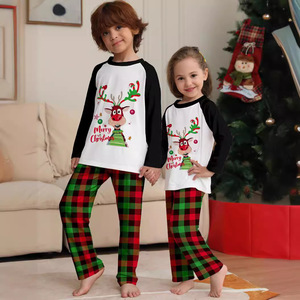 Pijamas de Família com Estampa de Rena, Conjuntos de Roupa de Noite para Feriados, Pijamas de Manga Longa, Fantasia de Natal - Product Image 3