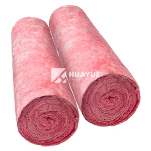 Productos OEM de fibra de vidrio Material de construcción Rollo de lana de vidrio rosa para aislamiento acústico - Product Image 2
