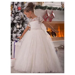 Vestiti estivi da principessa per bambine festa di compleanno per bambini abito da sposa per bambini pizzo ricamato abiti Boutique