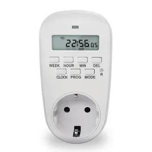 Plug-In Outlet Digitale Tijd Schakelaar Controle 7 Dag Wekelijkse Programmeerbare Plug Timer Socket 230V 220V Ac