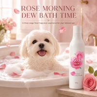 Après-shampoing pour animaux de compagnie au parfum floral fruité de rose, extrait végétal, soyeux, lissant, désodorisant longue durée, soin doux pour la peau des chats OEM/ODM