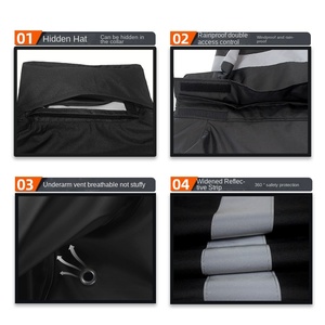 Long imperméable conjoint pour la patrouille de sécurité publique pour le soulagement des inondations et les tempêtes de pluie - Product Image 2