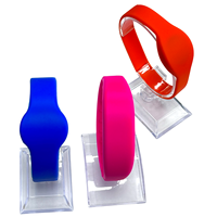 Bracelet en silicone personnalisable 125khz/13.56mhz Bracelet RFID NFC pour le contrôle d'accès/identification