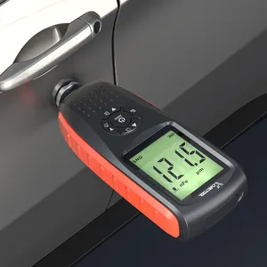 VDIAGTOOL Penguji Cat Mobil, Alat Pengukur Ketebalan Lapisan LCD Lampu Latar Digital 1 Mikron/0-1500