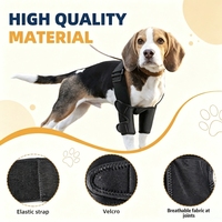 Attelle de coude pour chien avec logo personnalisé et sangles réglables, pour arthrite du coude, hygromes, dysplasie, callosités et cicatrisation des plaies