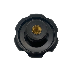 Kenop tarik plastik sisipan logam kuningan benang perempuan tersedia dalam bahan berbeda M5 M6 M8 M10 M12 mur pegangan perempuan hitam - Product Image 4