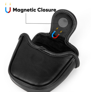 Housse de putter de golf en cuir en stock, couleur unie simple, pour putter conique ou à lame - Product Image 6