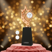 Trophée Étoile Élégant Personnalisable avec Plaque Gravée, en Métal Moulé sous Pression, Portable, Premium, pour la Reconnaissance des Performances et l'Appréciation des Employés