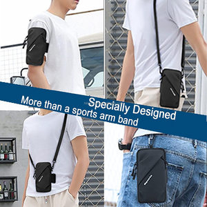 7 pouces anti-transpiration étanche course téléphone brassard sport brassard gymnastique Fitness brassard support <span class=keywords><strong>pour</strong></span> téléphone sac avec bandoulière - Product Image 3