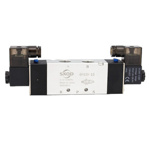 Vanne solénoïde Sxqd 4V420-15, 2 positions, 5 voies, double commande électrique, vanne pneumatique pour cylindre, DC 24V - Product Image 3