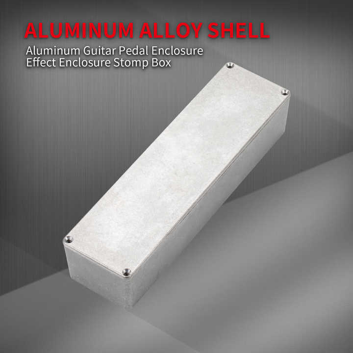 Qtrednrry 5 Stks Gitaar Effecten Pedaal Aluminium Stomp Box Behuizing Voor Diy Gitaar Pedaal Kit 1590bb