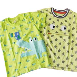 Camiseta de Verano para Niños, Diseño Animal, Tejido Casual, 100% Algodón, Secado Rápido, Transpirable, Manga Corta, Disponible, Liquidación de Marca - Product Image 1