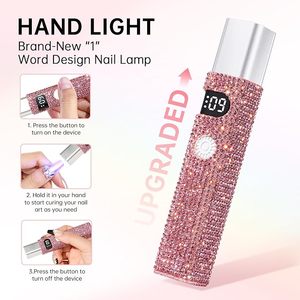 Lámpara LED Portátil de 3W para Uñas, Mini Lámpara UV con Superficie de Diamante para Esmalte de Gel, Secador de Uñas USB Recargable Inalámbrico - Product Image 2