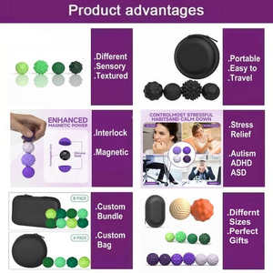 Juguete Sensorial Antiestrés de Bolas Magnéticas de Silicona y Metal de la Marca Labsfidget, para Aliviar el Estrés, Unisex, para Adultos, Niños, Autismo, TDAH, ASD - Product Image 5