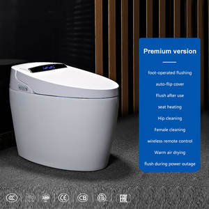 Toilette intelligente domestique entièrement automatique à siphon thermique instantané électrique avec télécommande pour WC et siège de salle de bain - Product Image 5
