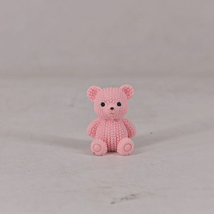 Mini Ornamenti 3D a Forma di Orso in Tinta Unita - Design Cartoonesco per Creazione di Gioielli Fai-da-Te e Forniture per Lavori Artigianali - Product Image 6