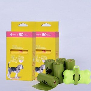 Bolsas para excremento de perro al por mayor, ecológicas, 100% biodegradables, de almidón de maíz, con asa para atar, portátiles, sostenibles y compostables. - Product Image 4