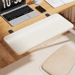Desktop Extension Board Foldable No Drilling Required Artificial Board <b>Computer</b> <b>Desk</b> Organizer Stationery Storage Rack - Product Image 1