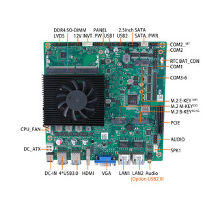 EVUC 新款薄型 Mini ITX 主板 <span class=keywords><strong>Core</strong></span> I5 6200U DDR4 SODIMM 单通道 RAM M.2 SATA 插槽 三屏显示 PCIe X4 扩展 - Product Image 6