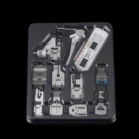 11 pièces Kit multifonctionnel Machine à coudre pieds-de-biche ensemble pour frère chanteur Janome tige basse couture pression pied rouleau pied