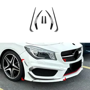ลิ้นกันชนหน้าสำหรับรถยนต์เมอร์เซเดสเบนซ์ คลาส C117 AMG Line ปี 2013-2015 ชุดแต่งสปอยเลอร์ดิฟฟิวเซอร์ อุปกรณ์ตกแต่งฝาครอบ - Product Image 3