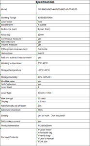 Télémètre laser SW-M50 50M Trena, dispositif de mesure, règle, outil de test - Product Image 6