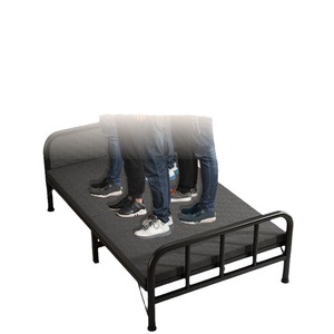 Giường sắt gấp gọn, có thể kéo dài, cỡ Queen, hiện đại, dùng cho nhà ở, văn phòng, nghỉ trưa người lớn, nhà cho thuê, ký túc xá, kho hàng, khung kim loại - Product Image 5