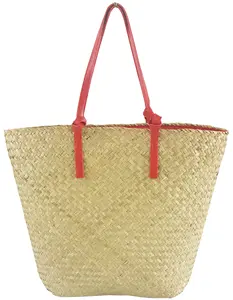 Sacs à main tendance pour femmes, fourre-tout en paille, sac de plage pour dames en jonc de mer