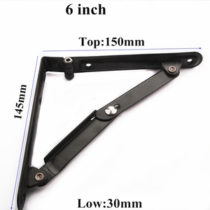 Stahl Wand halterung Dreieck Feder Pulver beschichtung Klapp regal Verriegelung Scharnier halterung - Product Image 6