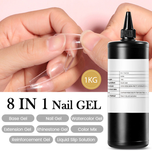 BORN PRETTY 1 KG Nagelkleber-Material Beliebter 8-in-1 HEMA-freier <span class=keywords><strong>Gel</strong></span>-Nagelkleber in Großpackung als Aufbaugel für die Nagelverlängerung - Product Image 4