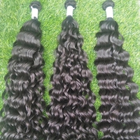 Échantillon gratuit de mèches de cheveux vierges brutes, cuticules alignées, tissage de cheveux humains, mèches lâches profondes 13A, cheveux vierges brésiliens de qualité supérieure