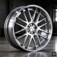 Nouvelles jantes en alliage forgé noir mat pour Mercedes, avec finition argent mat dégradé, homologuées DOT, 5x112 23x11 66.56mm ET42