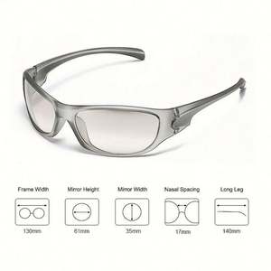 Gafas de Sol Deportivas de Moda para Hombre y Mujer, con Logotipo Personalizado al por Mayor, Gafas de Ciclismo Punk - Product Image 6