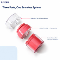 Fabricant OEM/ODM, directement de l'usine, pot à pompe sans air 15ml 30ml 50ml 100ml, pot cosmétique sous vide