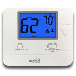 Suuwer STN701 24V NTC Battery Heat Pump Thermostat with Large <strong>Digital</strong> <strong>LCD</strong> <strong>Display</strong> Non-programmable 1 Stage Thermostat - Product Image 1
