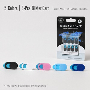 Ultradünne 0,8mm Webcam-Abdeckung Schiebe-Kamera-Blocker Datenschutz-Shutter für Laptop <span class=keywords><strong>Computer</strong></span> Tablet Handy 3 6 8 Stück - Product Image 1