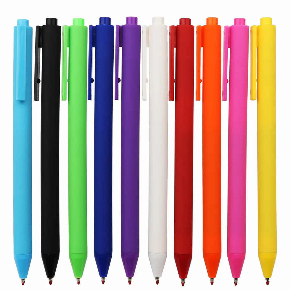 أقلام جيل ملونة ملونة بألوان الحلوى من ماكرون لطلاب المدارس مع شعار مخصص