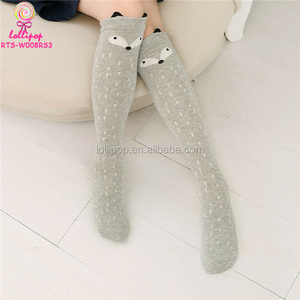 Ensemble de 10 paires de chaussettes chaudes en coton pour filles, chaussons à motif de <span class=keywords><strong>renard</strong></span>, ours et chat de dessin animé, chaussettes montantes au dessus du mollet, pour enfants de 3 à 12 ans - Product Image 4