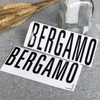 Étiquettes de transfert métalliques personnalisées avec logo, imperméables, forte adhérence, pour boîte cosmétique et autocollant d'étiquette en cristal pour entreprise