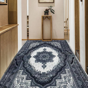 Customized Velvet Area <b>Rug</b> Rectangle Classic Pattern Living Room Bedroom Entryway Commercial <b>Space</b> Spot Clean Hand Washable - Product Image 2