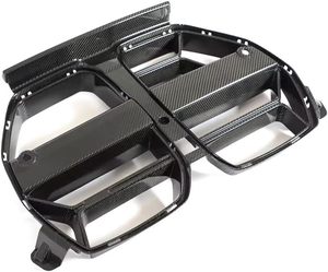 Sợi Carbon phía trước lưới tản nhiệt với giọng Bumper nướng Bộ dụng cụ cơ thể cho BMW M3 G80 M4 g82 G83 xe grills - Product Image 4