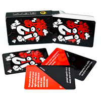 50 cartes de jeu de société Truth Dare personnalisables, nouvelle version anglaise transfrontalière, pour 10 à 18 joueurs, jeux de table pour adultes (vin/fête)