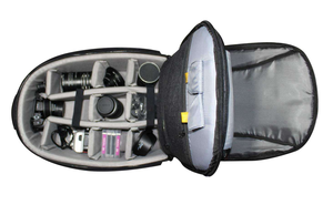 Mochila Premium Ozure B21 de 20 Pulgadas para Cámara, Gris/Negro, Acolchada, Ideal para Proteger Cámaras Durante Viajes, Proveedor Indio - Product Image 3