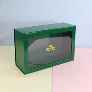 Cajas de Regalo Magnéticas Plegables de Papel Personalizadas de Lujo, Cajas de Empaque para Cosméticos, Pelucas y Sets de Cabello con Ventana Transparente de PVC - Product Image 3
