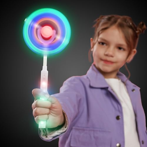 Varita Mágica LED, Molino de Viento, Arcoíris, Juguete Giratorio con Luces Intermitentes para Niños - Product Image 3
