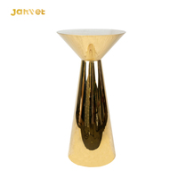 Table et chaises de bar pour événements de mariage Acier inoxydable doré de luxe